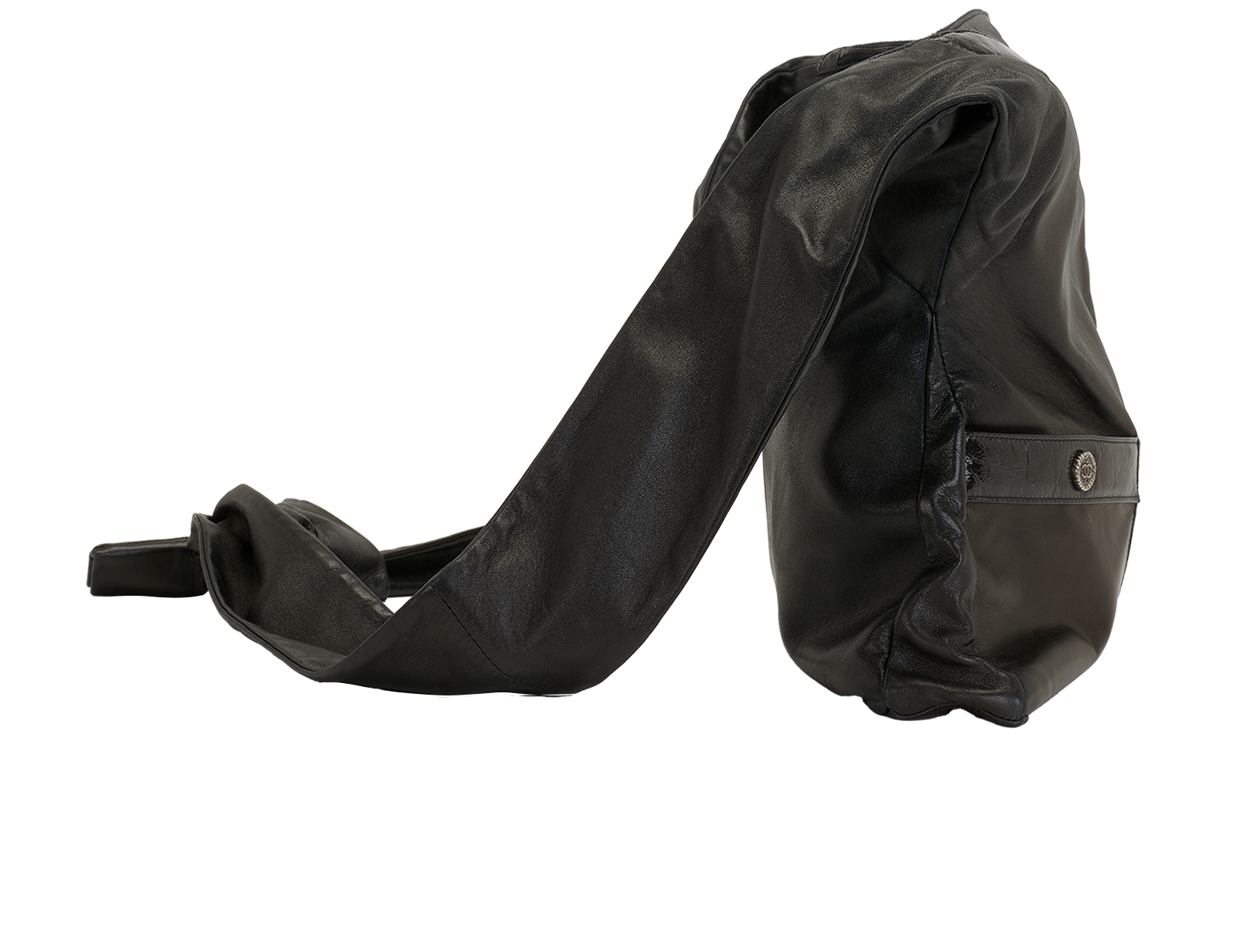 Girl Bag, &pound;2,100, Handbags, Black, Leather, Side view